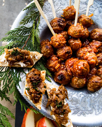 French Indian Apricot Crockpot Meatballs Recipe