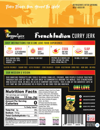 French Indian Curry BBQ marinade