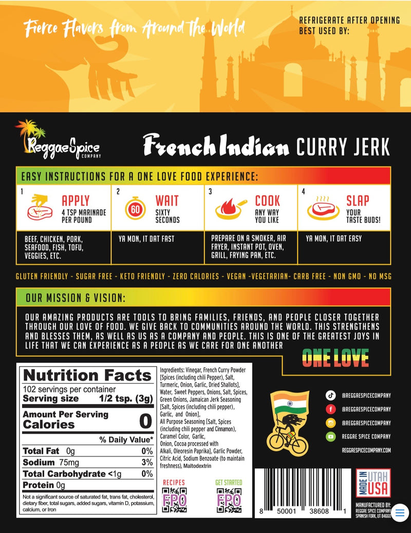 French Indian Curry BBQ marinade