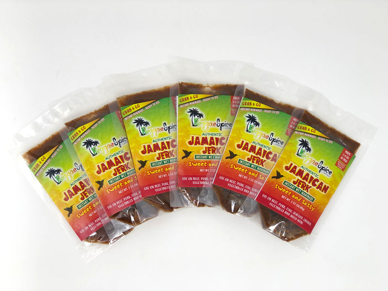 Jamaican Jerk Grab and Go Pouch - Pack of 6